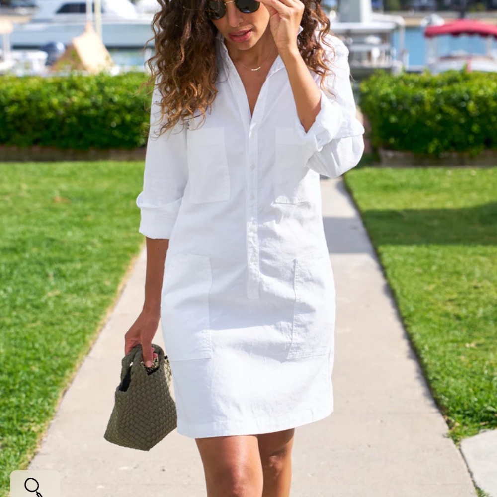 Frank & Eileen White Shirt Dress
